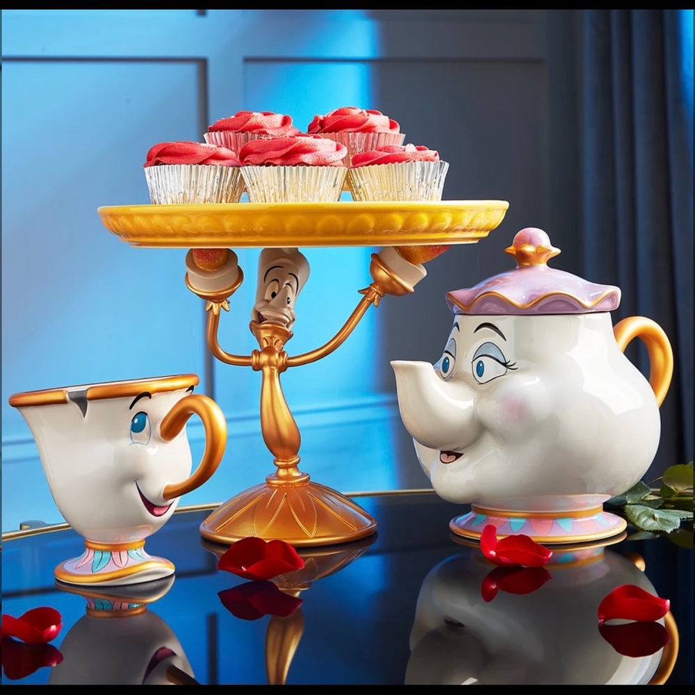 Authentic Beauty and the Beast Lumiere cake stand